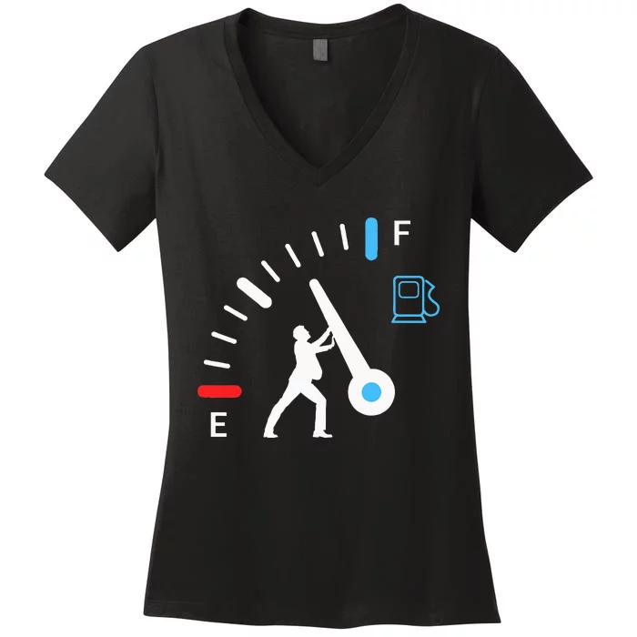 Gas Station Attendant Gas Pump Gasoline Fuel Women's V-Neck T-Shirt