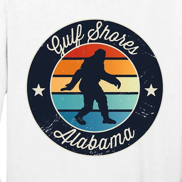 Gulf Shores Alabama Sasquatch Tall Long Sleeve T-Shirt