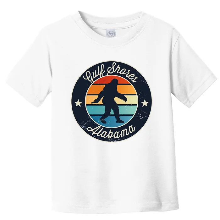 Gulf Shores Alabama Sasquatch Toddler T-Shirt