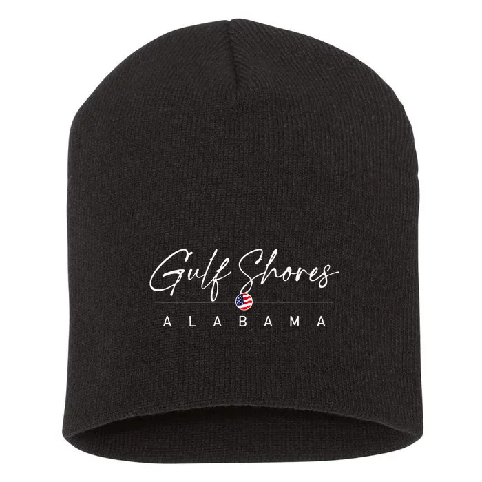 Gulf Shores Alabama Short Acrylic Beanie