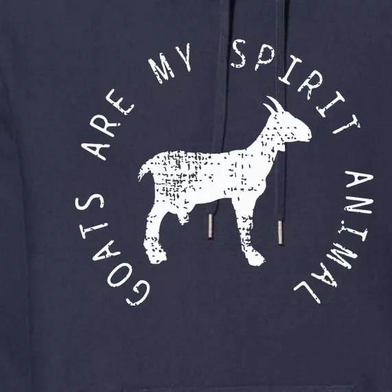 Goats Spirit Animal Farmer Premium Hoodie