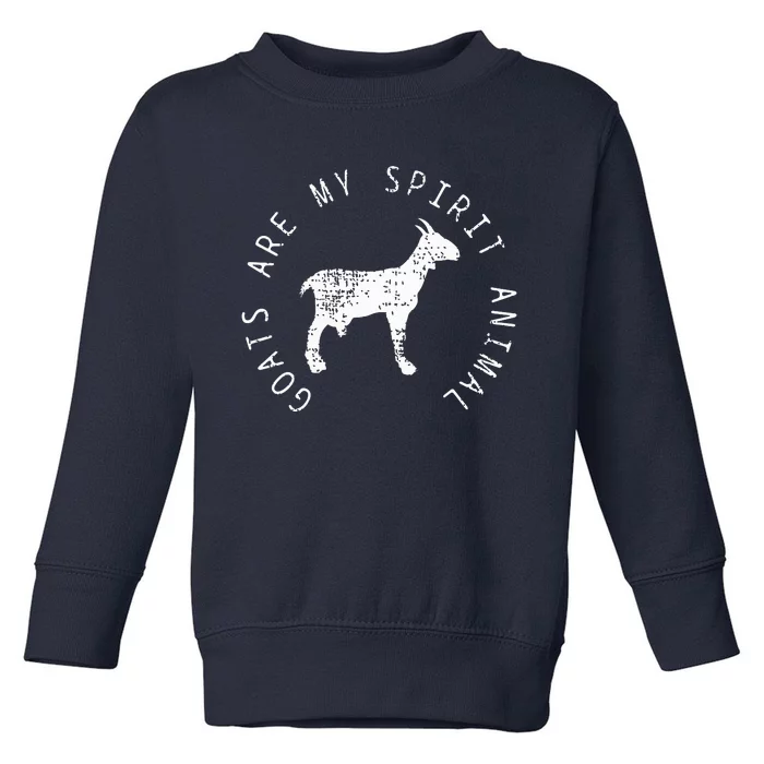 Goats Spirit Animal Farmer Toddler Sweatshirt