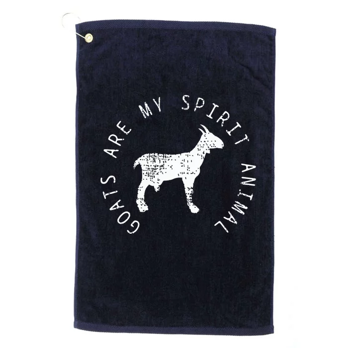 Goats Spirit Animal Farmer Platinum Collection Golf Towel