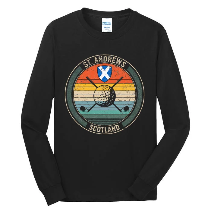 Golf St Andrews Scotland Golf Lover Gift Ideas Golf Player Tall Long Sleeve T-Shirt