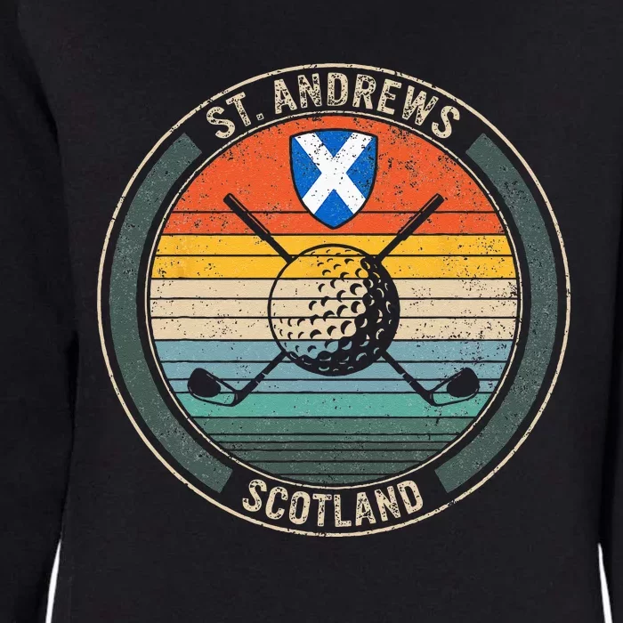 Golf St Andrews Scotland Golf Lover Gift Ideas Golf Player Womens California Wash Sweatshirt