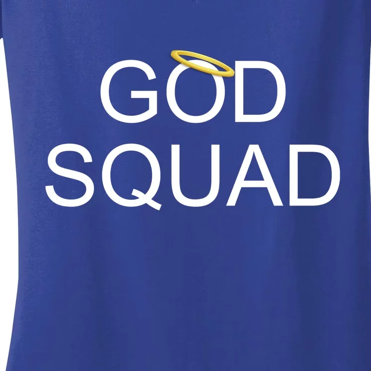 God Squad Angel Halo Women's V-Neck T-Shirt