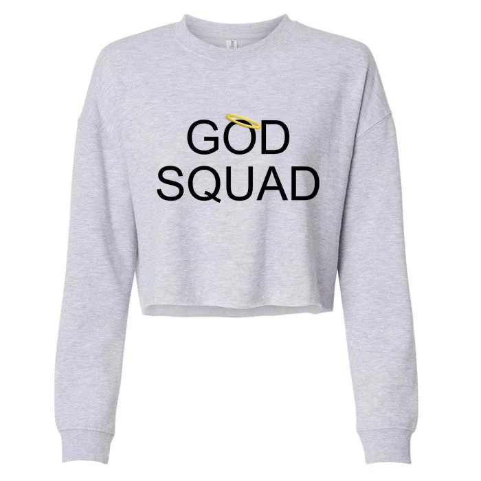 God Squad Angel Halo Cropped Pullover Crew