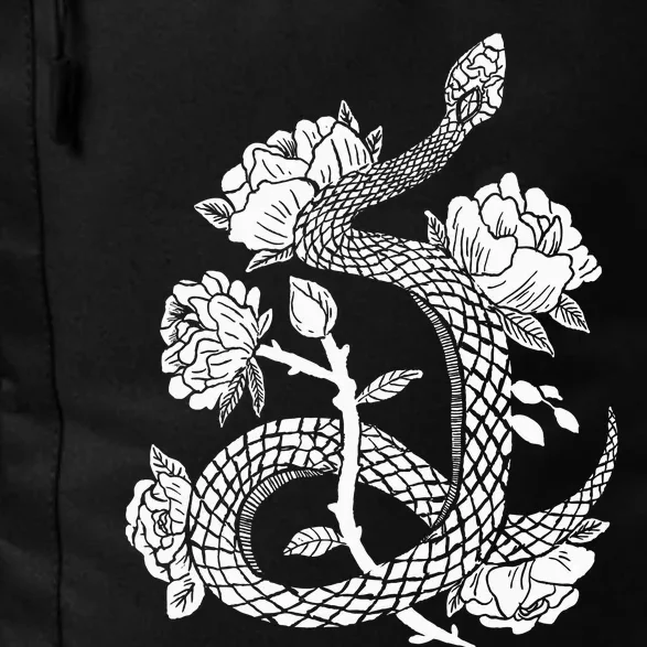 Gothic Snake and Flower Punk Design Daily Commute Backpack