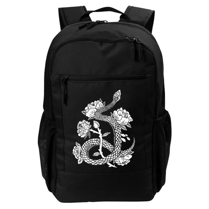 Gothic Snake and Flower Punk Design Daily Commute Backpack