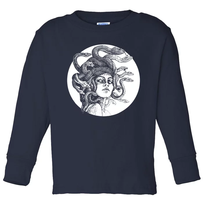 Greek Snakes Ancient Greece Mythology Gothic Goddess Toddler Long Sleeve Shirt