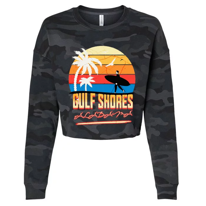 Gulf Shores Alabama Cropped Pullover Crew