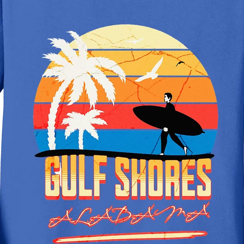 Gulf Shores Alabama Kids Long Sleeve Shirt