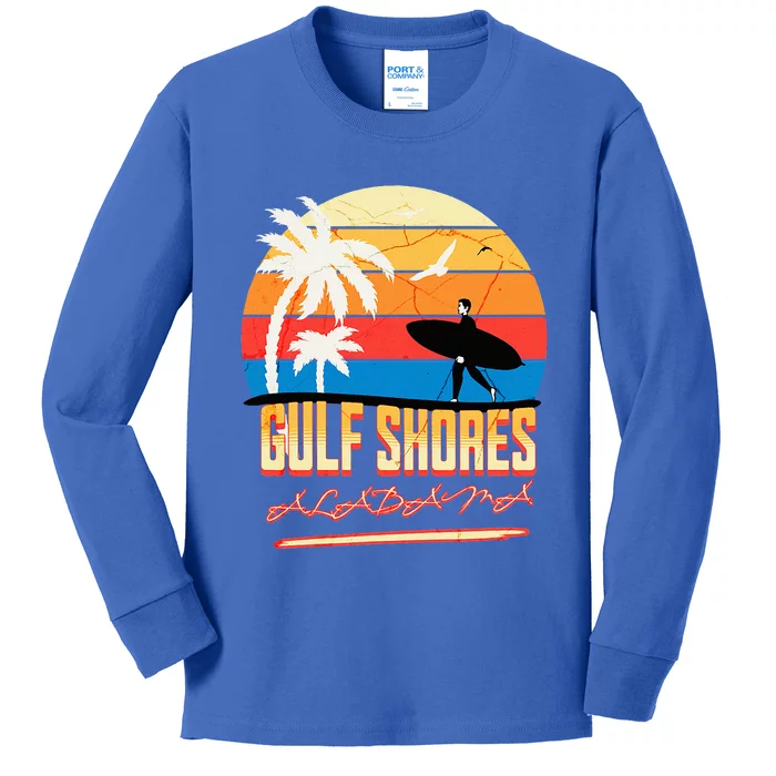 Gulf Shores Alabama Kids Long Sleeve Shirt