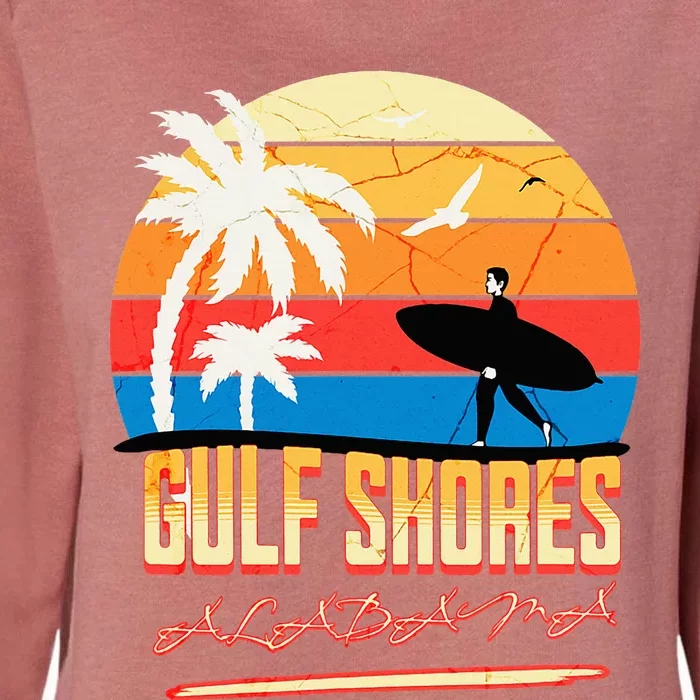 Gulf Shores Alabama Womens California Wash Sweatshirt