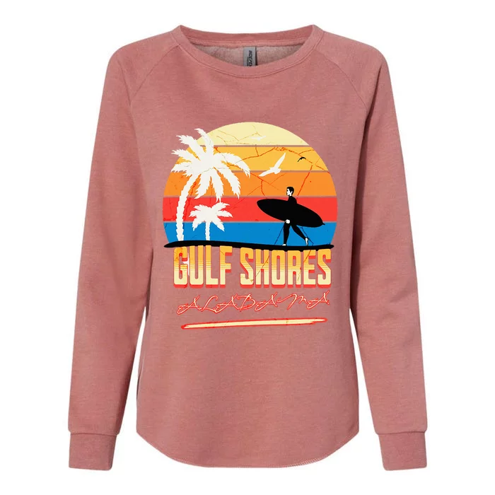 Gulf Shores Alabama Womens California Wash Sweatshirt