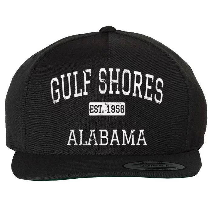 Gulf Shores Alabama Al Vintage Wool Snapback Cap