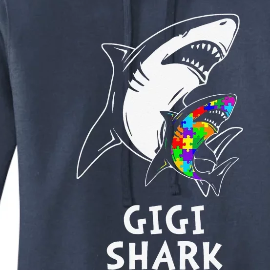 Gigi Shark Autism Awareness Women's Pullover Hoodie