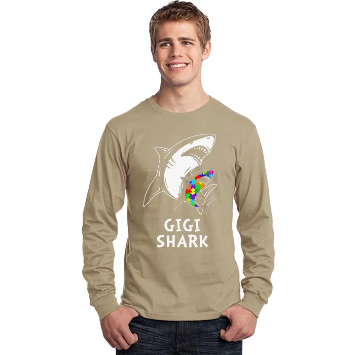 Gigi Shark Autism Awareness Tall Long Sleeve T-Shirt