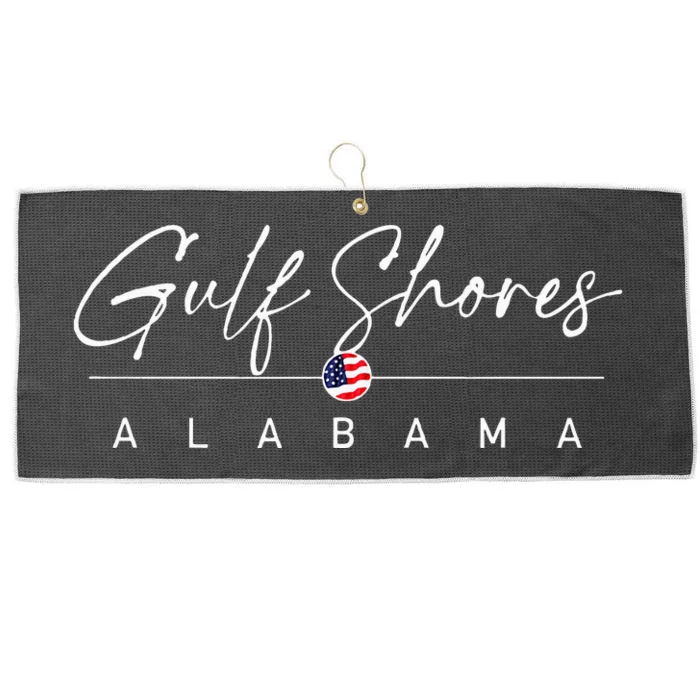 Gulf Shores Alabama Large Microfiber Waffle Golf Towel