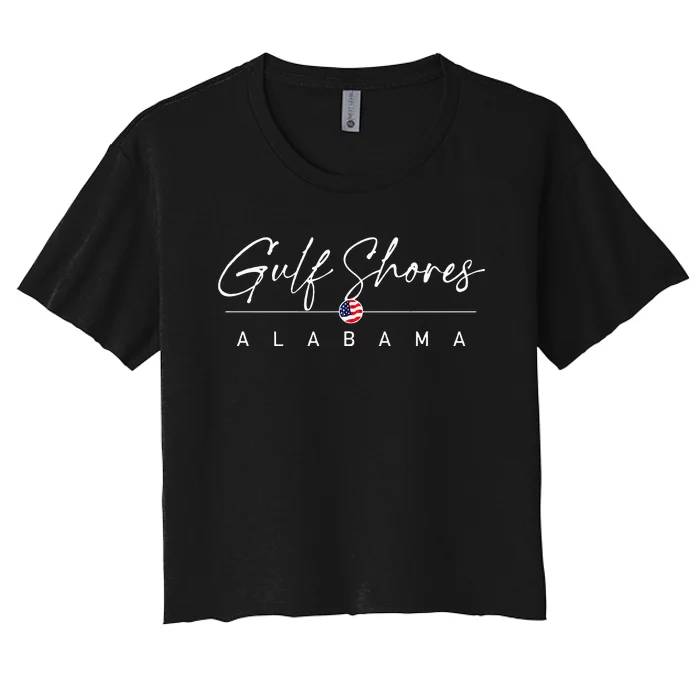 Gulf Shores Alabama Women's Crop Top Tee