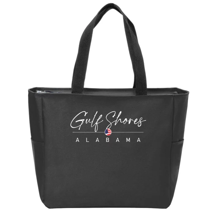 Gulf Shores Alabama Zip Tote Bag