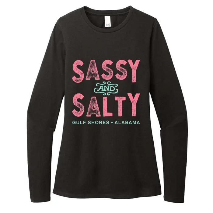 Gulf Shores Alabama Sassy And Salty Womens CVC Long Sleeve Shirt