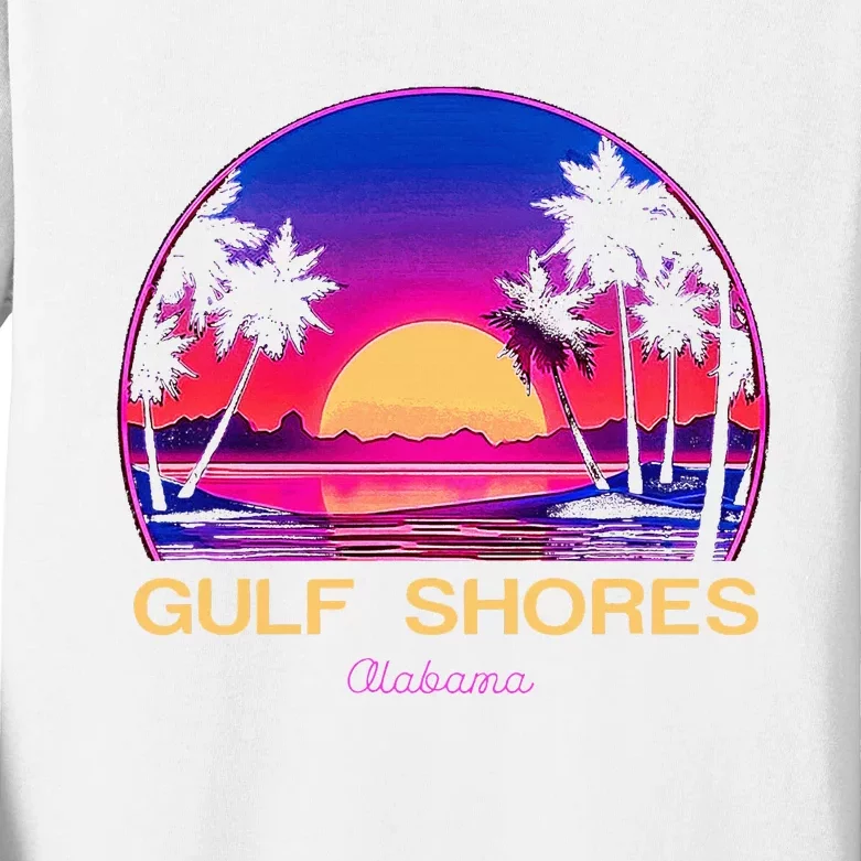 Gulf Shores Alabama Kids Long Sleeve Shirt