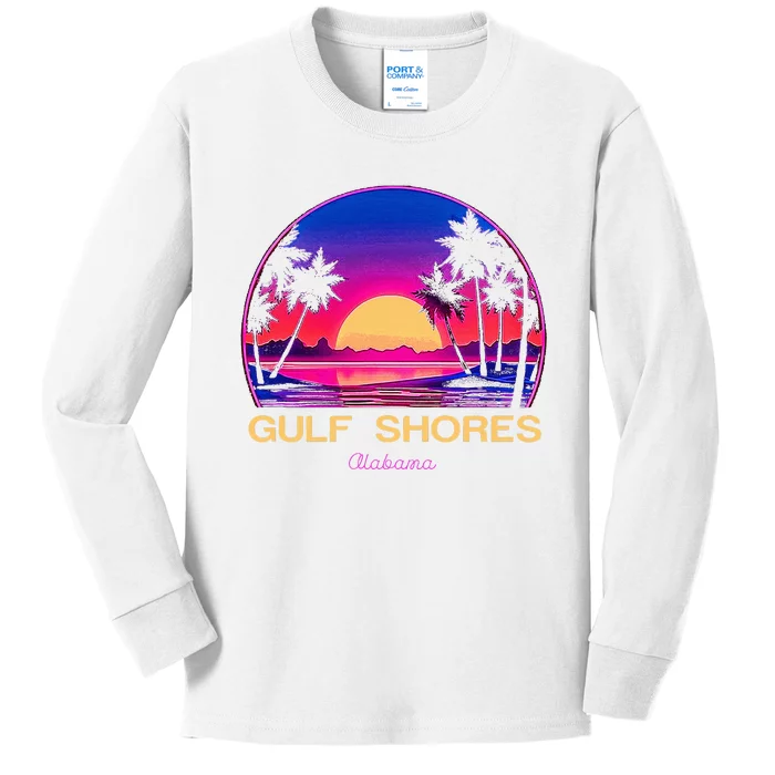 Gulf Shores Alabama Kids Long Sleeve Shirt