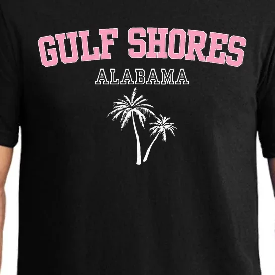 Gulf Shores Alabama Souvenir Palm Trees Holiday Design Pajama Set