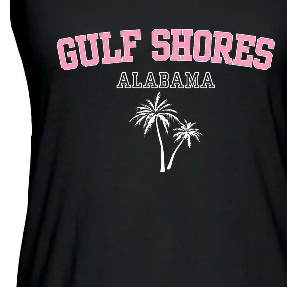 Gulf Shores Alabama Souvenir Palm Trees Holiday Design Ladies Essential Flowy Tank