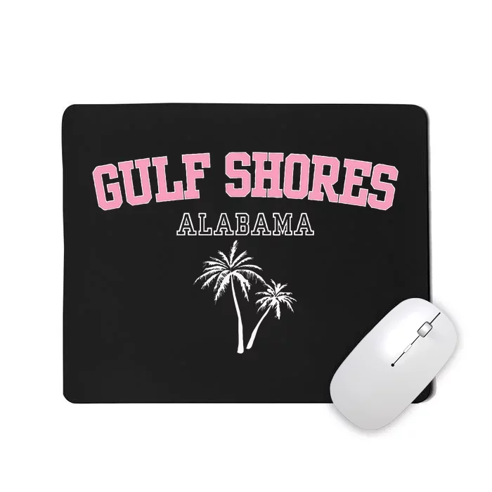 Gulf Shores Alabama Souvenir Palm Trees Holiday Design Mousepad