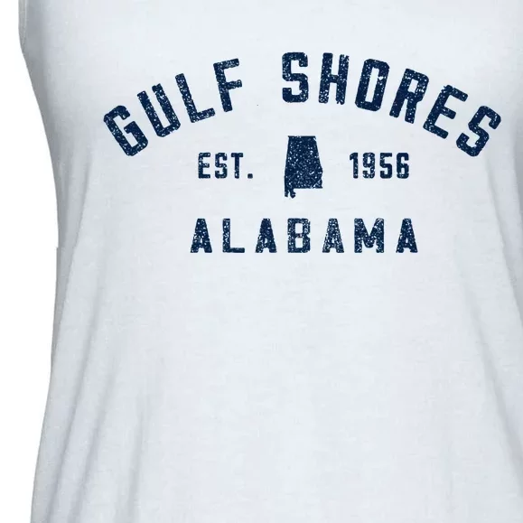 Gulf Shores Alabama Retro Throwback S Wos Souvenir Ladies Essential Flowy Tank