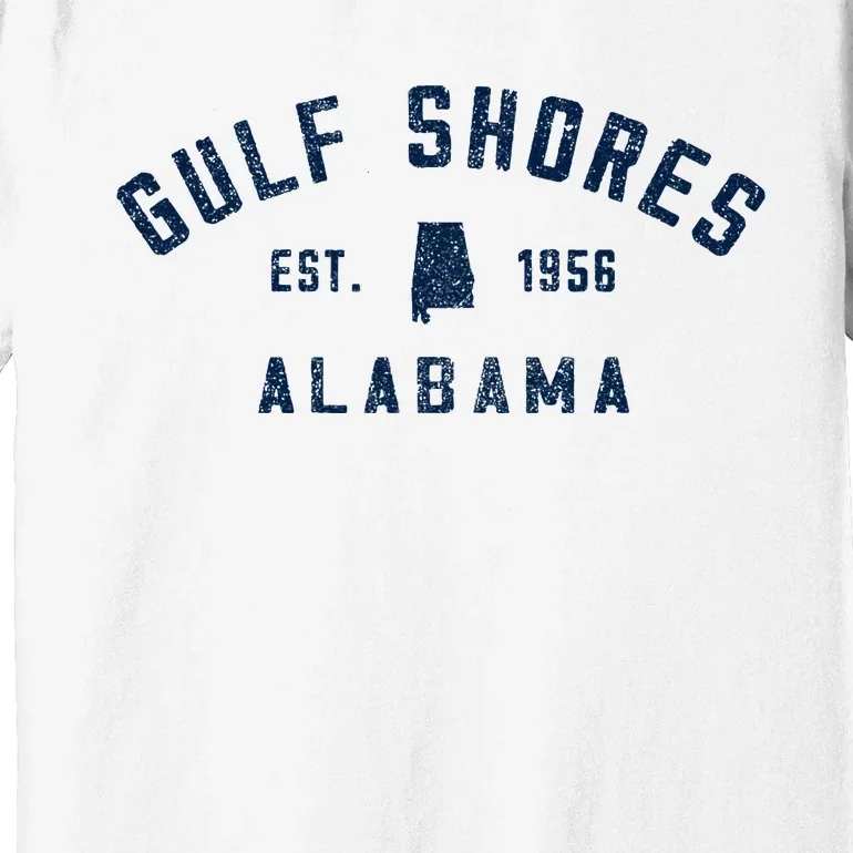 Gulf Shores Alabama Retro Throwback S Wos Souvenir Premium T-Shirt