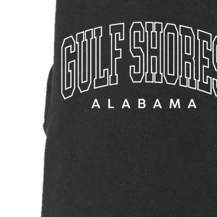 Gulf Shores Alabama Preppy Retro Throwback Doggie 3-End Fleece Hoodie