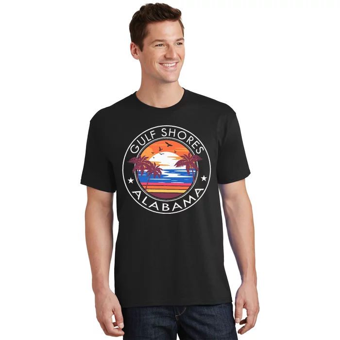 Gulf Shores Alabama Retro Beach Summer Vacation Trip Family T-Shirt