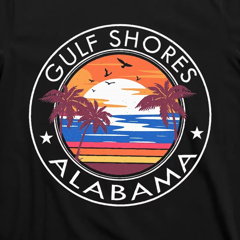 Gulf Shores Alabama Retro Beach Summer Vacation Trip Family T-Shirt