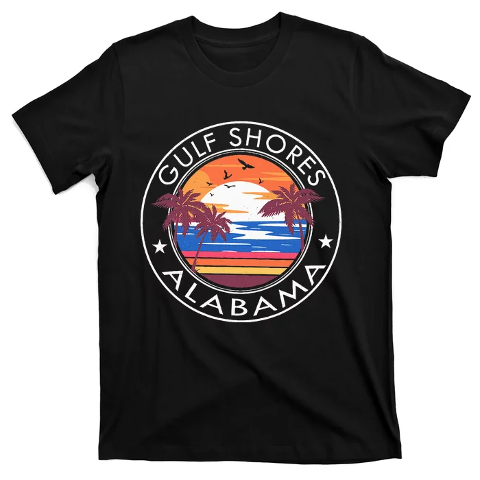 Gulf Shores Alabama Retro Beach Summer Vacation Trip Family T-Shirt