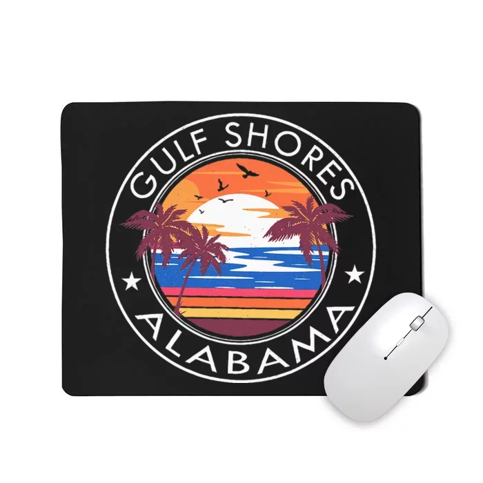 Gulf Shores Alabama Retro Beach Summer Vacation Trip Family Mousepad