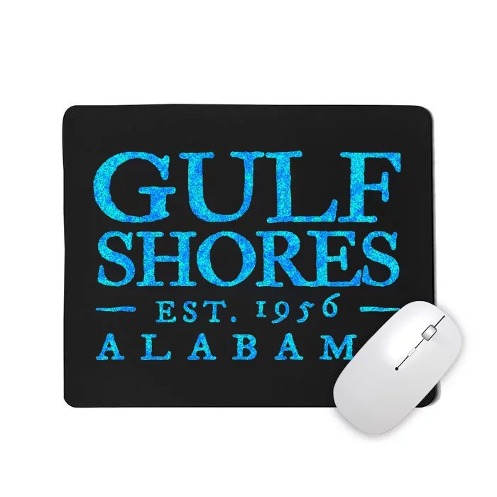 Gulf Shores Alabama Retro Colorful Text S Souvenir Mousepad