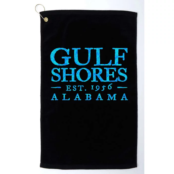 Gulf Shores Alabama Retro Colorful Text S Souvenir Platinum Collection Golf Towel