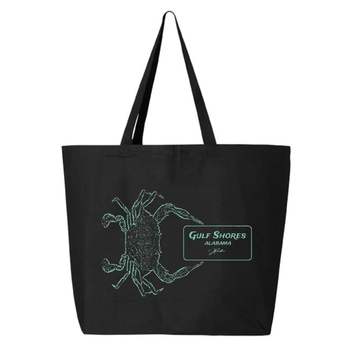 Gulf Shores Al Blue Crab With Card 25L Jumbo Tote