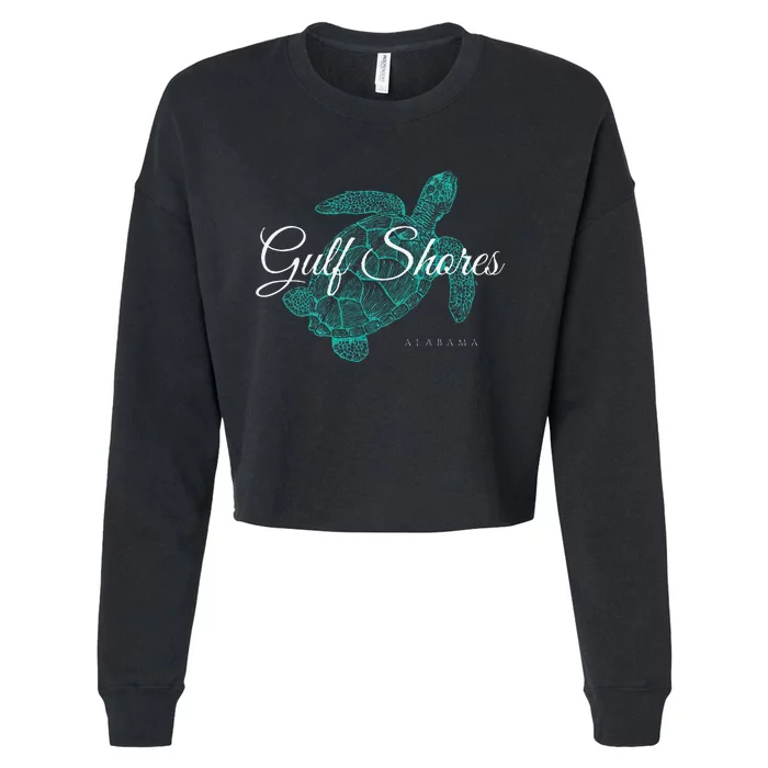 Gulf Shores Alabama Sweat Cropped Pullover Crew