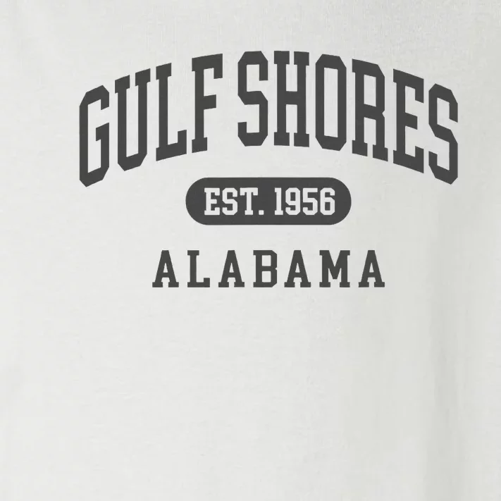 Gulf Shores Alabama Retro Throwback Letter Vacation Souvenir Toddler Long Sleeve Shirt