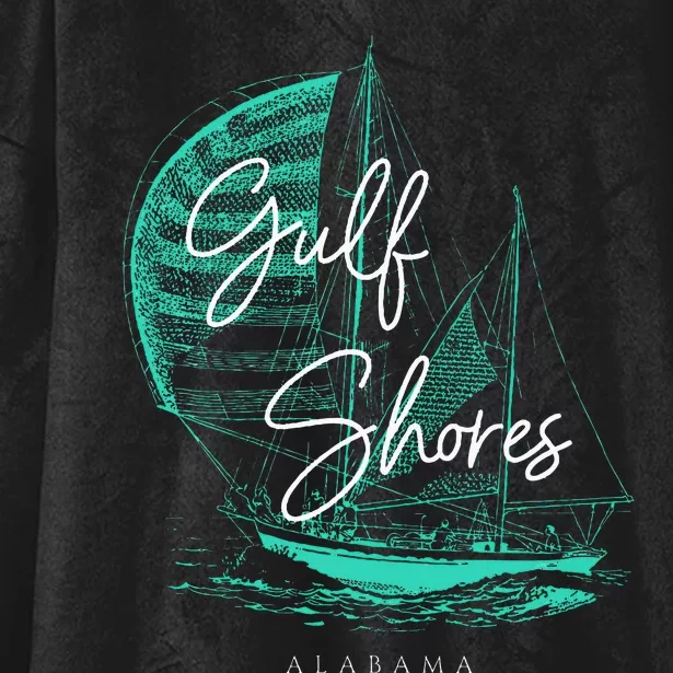 Gulf Shores Alabama Sailboat Hooded Wearable Blanket