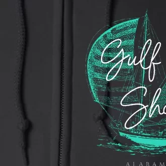 Gulf Shores Alabama Sailboat Full Zip Hoodie