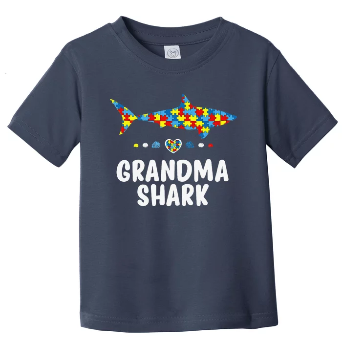 Grandma Shark Autism Awareness Autism Mom, Nana Tee Toddler T-Shirt