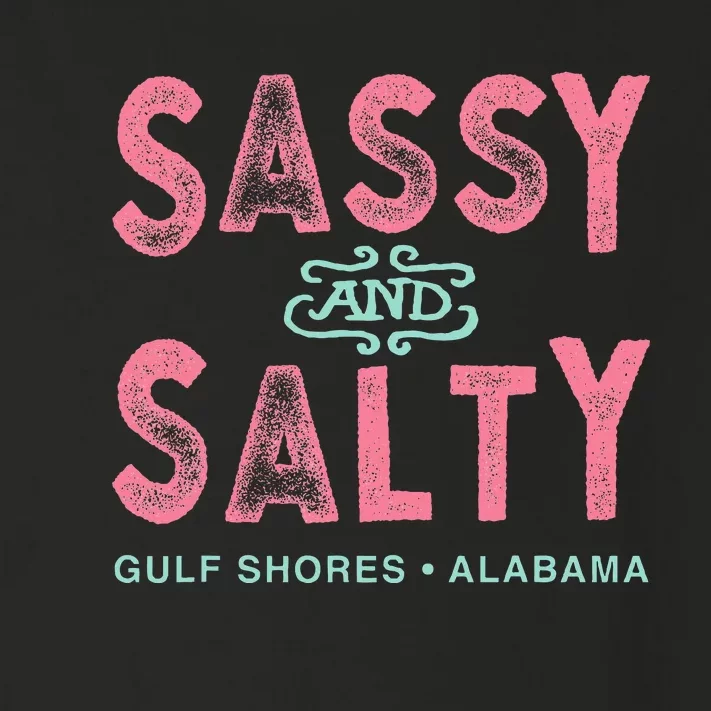 Gulf Shores Alabama Sassy And Salty Toddler Long Sleeve Shirt