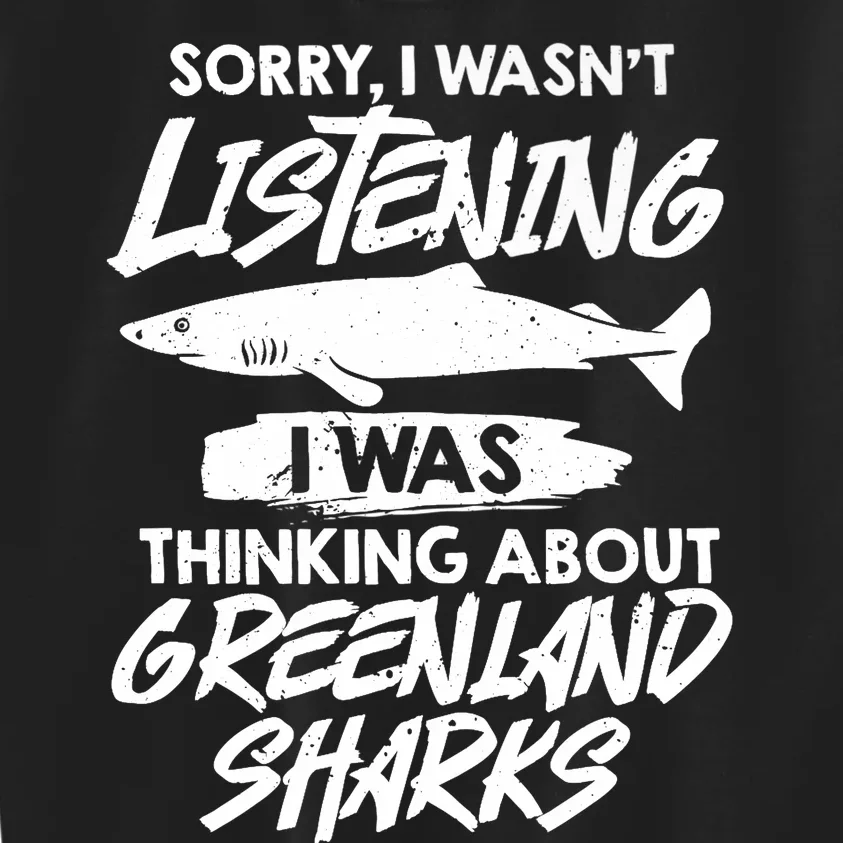 Greenland Shark Animal Tooth Funny Ocean Premium Kids Sweatshirt