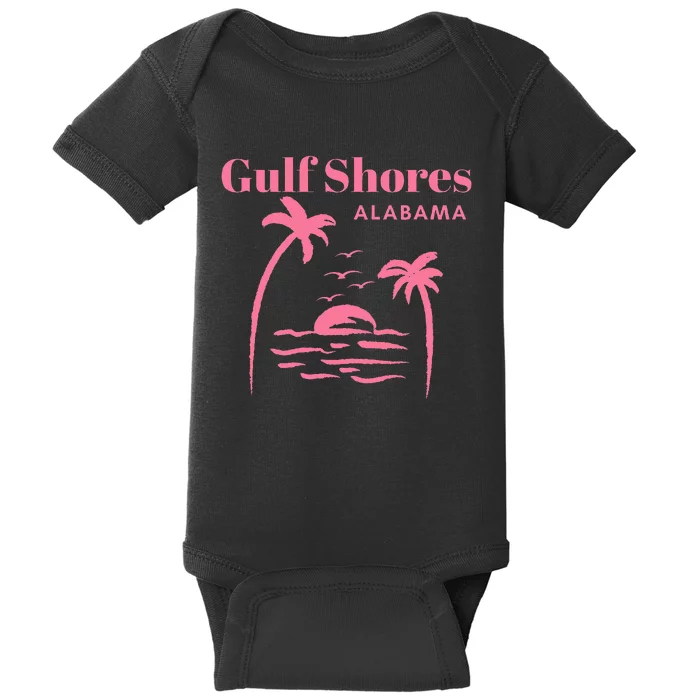 Gulf Shores Alabama Vacation Baby Bodysuit