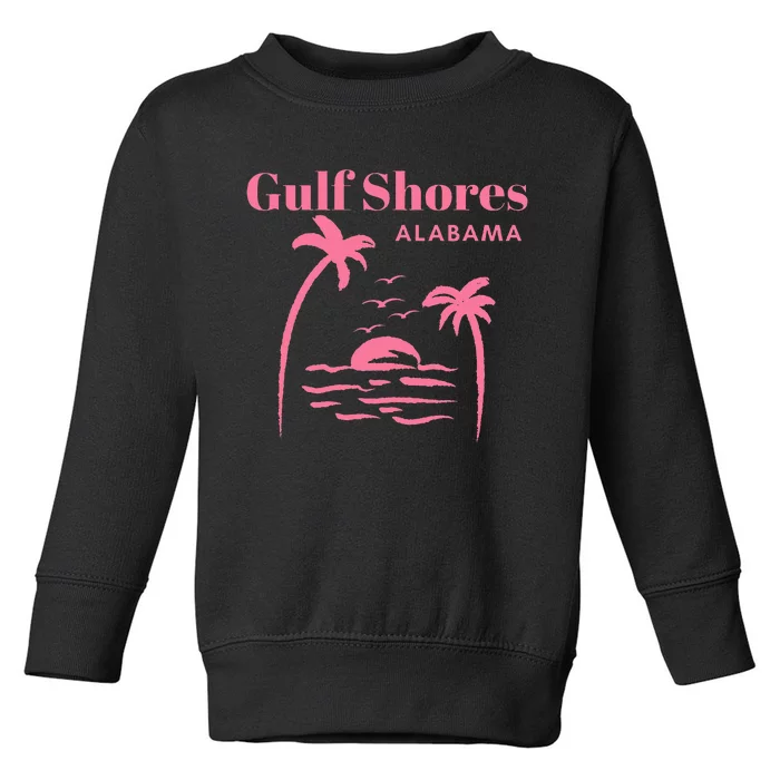 Gulf Shores Alabama Vacation Toddler Sweatshirt